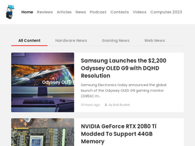 'thinkcomputers.org' screenshot