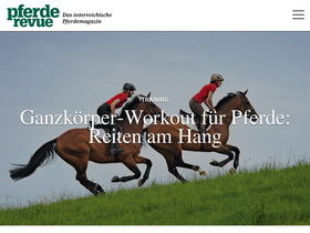 'pferderevue.at' screenshot