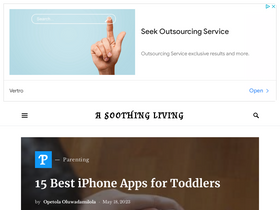 'asoothingliving.com' screenshot