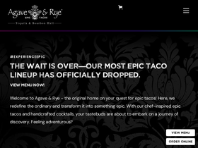 'agaveandrye.com' screenshot