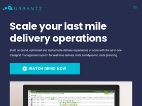 'urbantz.com' screenshot