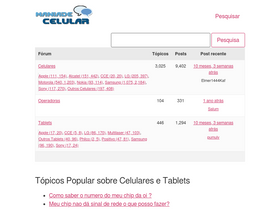 'maniadecelular.com.br' screenshot
