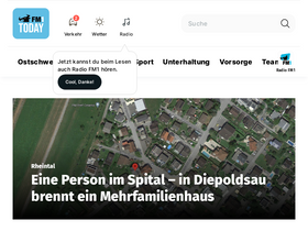 'fm1today.ch' screenshot