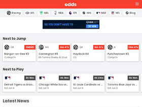 'odds.com.au' screenshot