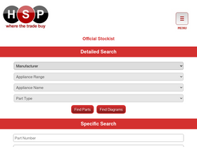 'heatingspareparts.com' screenshot