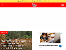 'myjoyonline.com' screenshot
