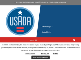 'usada.org' screenshot