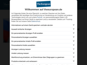 'theeuropean.de' screenshot