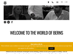 'berns.se' screenshot