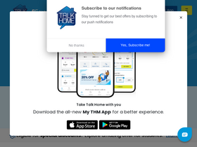 'talkhome.co.uk' screenshot