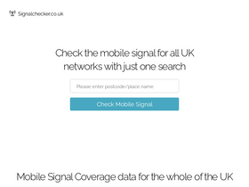 'signalchecker.co.uk' screenshot