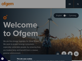 'ofgem.gov.uk' screenshot