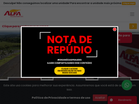 'alfatransportes.com.br' screenshot