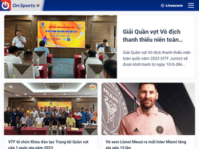 'onsports.vn' screenshot