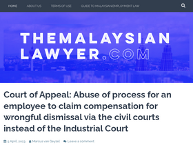 'themalaysianlawyer.com' screenshot