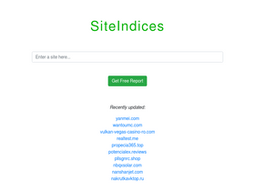 'siteindices.com' screenshot