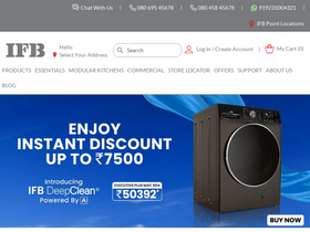 'ifbappliances.com' screenshot