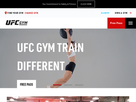 'ufcgym.com' screenshot