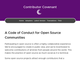 'contributor-covenant.org' screenshot