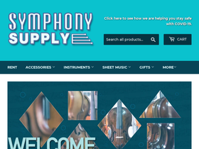 symphonysupply.com homepage screenshot