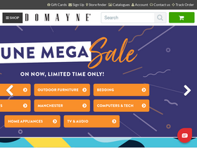 'domayne.com.au' screenshot