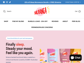 SheBANG! Woman homepage screenshot