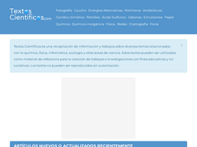 'textoscientificos.com' screenshot