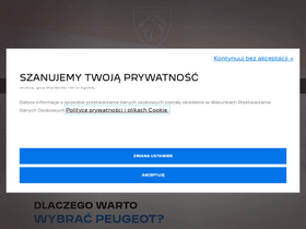 'peugeot.pl' screenshot
