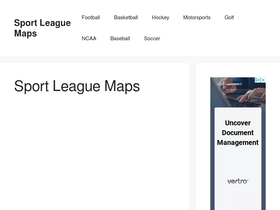 'sportleaguemaps.com' screenshot