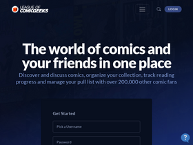 'leagueofcomicgeeks.com' screenshot