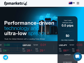 'fpmarkets.com' screenshot