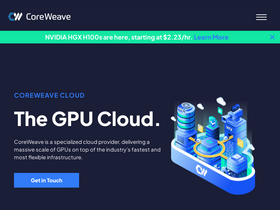 'coreweave.com' screenshot