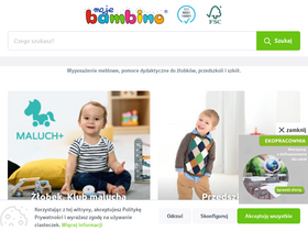 'mojebambino.pl' screenshot