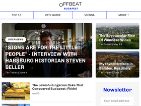 'offbeatbudapest.com' screenshot
