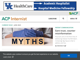 'acpinternist.org' screenshot
