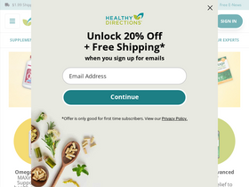 'healthydirections.com' screenshot