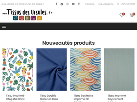 'tissusdesursules.fr' screenshot
