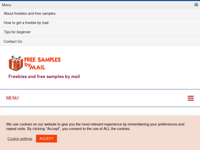'freesamplesmail.com' screenshot
