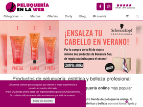 'lapeluqueriaenlaweb.com' screenshot