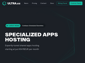 'ultra.cc' screenshot