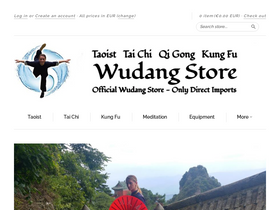 Wudang-Store.com homepage screenshot