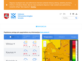 'meteo.lt' screenshot