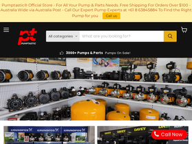 pumptastic.com.au homepage screenshot