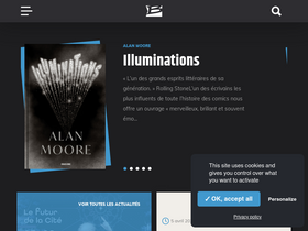 'bragelonne.fr' screenshot