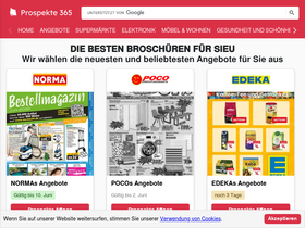 'prospekte365.de' screenshot