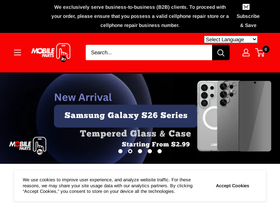 mobileparts247.com homepage screenshot