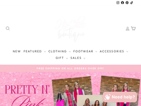 hipchicsboutique.com homepage screenshot