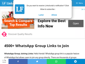 'linksfunda.com' screenshot