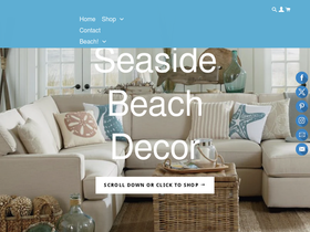 seasidebeachdecor.com homepage screenshot