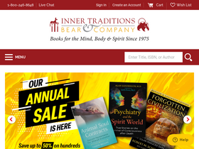 'innertraditions.com' screenshot